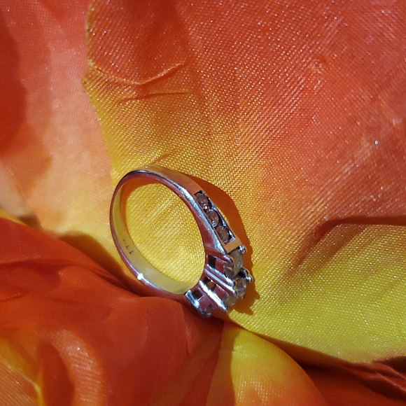 1 carrat natural diamond , 14k white gold ring - Picture 2 of 5